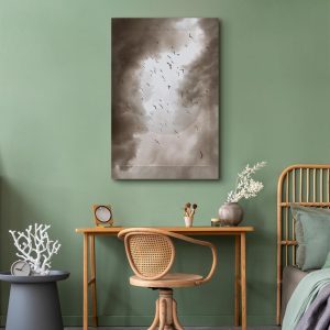 Tableau - Birds in the Clouds (1 Part) Vertical