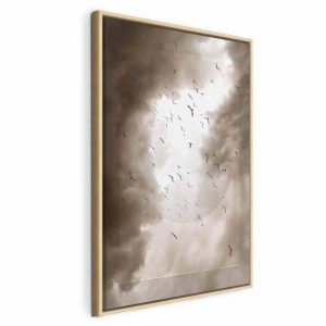 Tableau - Birds in the Clouds (1 Part) Vertical