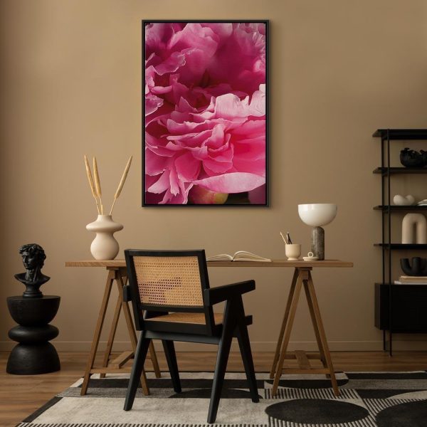 Tableau - Blossom of Beauty (1-part) - Pink Peony Flower Embraced by Nature