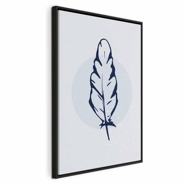 Tableau - Blue Feather (1 Part) Vertical