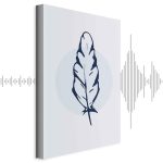 Tableau - Blue Feather (1 Part) Vertical