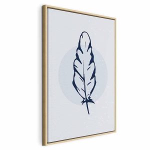 Tableau - Blue Feather (1 Part) Vertical