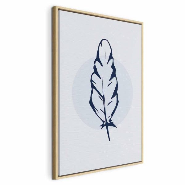 Tableau - Blue Feather (1 Part) Vertical