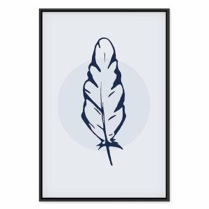 Tableau - Blue Feather (1 Part) Vertical