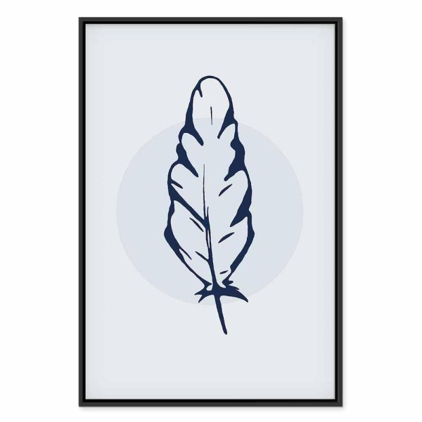 Tableau - Blue Feather (1 Part) Vertical