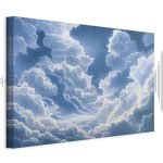 Tableau - Blue Sky Breaking Through White Fluffy Clouds