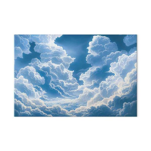Tableau - Blue Sky Breaking Through White Fluffy Clouds