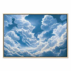 Tableau - Blue Sky Breaking Through White Fluffy Clouds