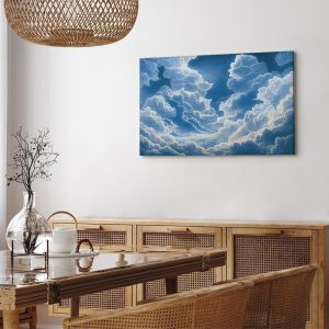 Tableau - Blue Sky Breaking Through White Fluffy Clouds