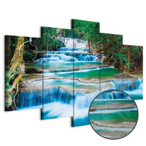 Tableau - Blue Waterfall in Kanchanaburi, Thailand