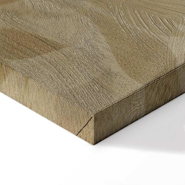 Tableau - Botanical Motif with Leaves and Vines in Sand Colors