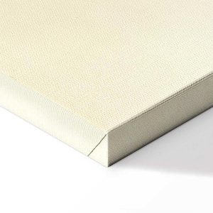 Tableau - Bright Night - Moon Accompanied by Many Stars on a Light Background