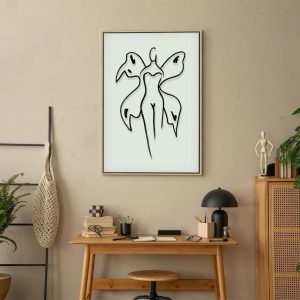 Tableau - Butterfly Woman (1 Part) Vertical