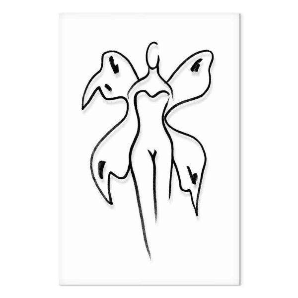 Tableau - Butterfly Woman (1 Part) Vertical