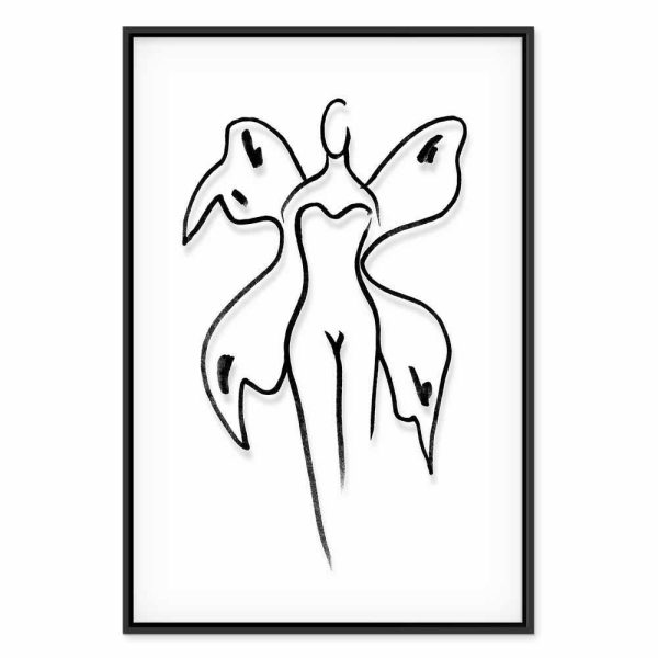 Tableau - Butterfly Woman (1 Part) Vertical