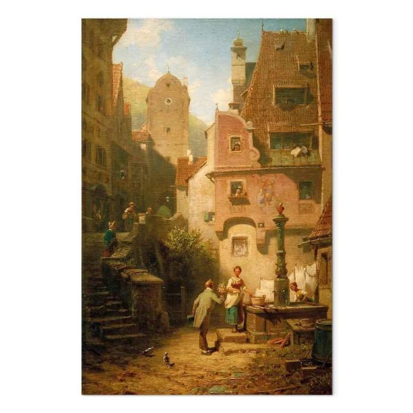 Tableau - Carl Spitzweg – Well-Wisher Presenting Flowers