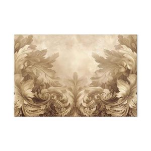 Tableau - Carved Baroque Ornaments Rich Composition in Sepia Colors