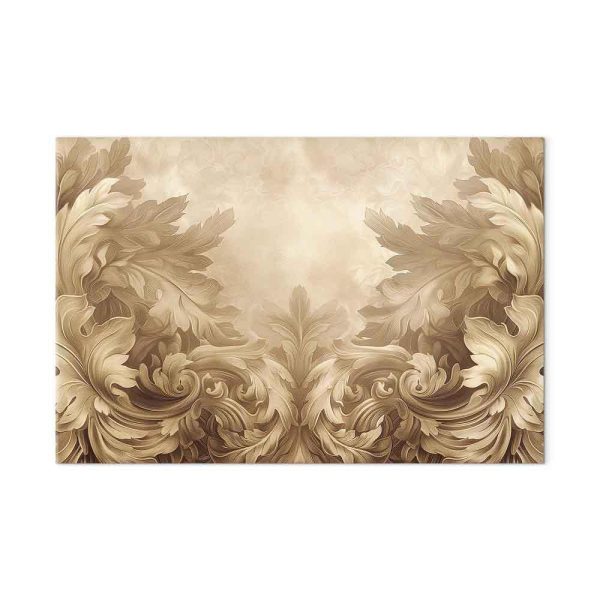 Tableau - Carved Baroque Ornaments Rich Composition in Sepia Colors