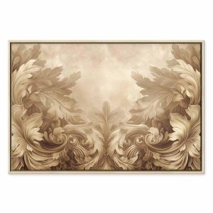 Tableau - Carved Baroque Ornaments Rich Composition in Sepia Colors