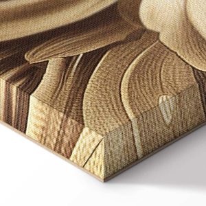 Tableau - Carved Baroque Ornaments Rich Composition in Sepia Colors