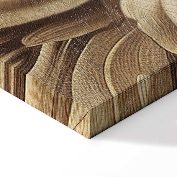 Tableau - Carved Baroque Ornaments Rich Composition in Sepia Colors