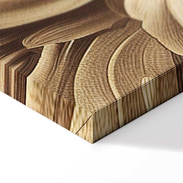 Tableau - Carved Baroque Ornaments Rich Composition in Sepia Colors