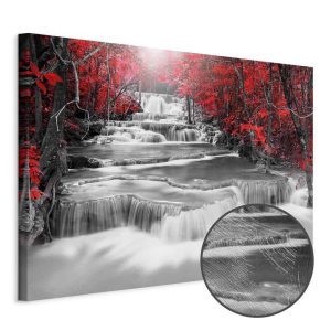 Tableau - Cascade of Thoughts (1 Part) Wide Red