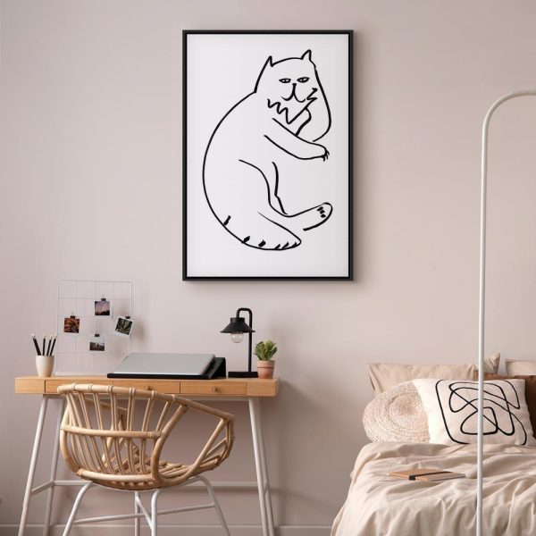 Tableau - Cat Relaxing (1 Part) Vertical