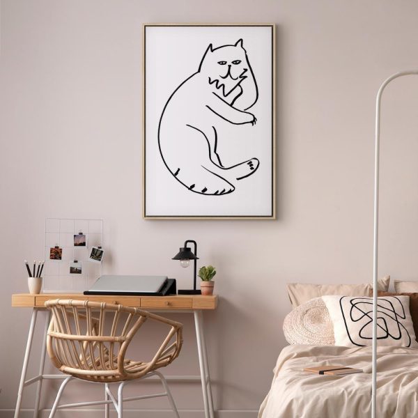 Tableau - Cat Relaxing (1 Part) Vertical