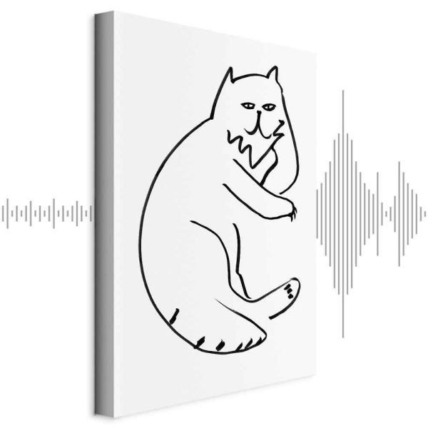 Tableau - Cat Relaxing (1 Part) Vertical Tableau - Cat Relaxing (1 Part) Vertical