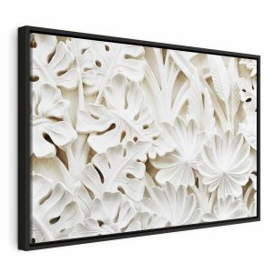 Tableau - Ceramic Leaves (1 Part) Wide