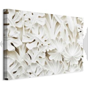 Tableau - Ceramic Leaves (1 Part) Wide