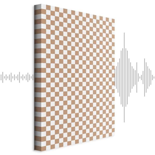 Tableau - Checkerboard Pattern - Brown-White Grid with a Subtle Noise Tableau - Checkerboard Pattern - Brown-White Grid with a Subtle Noise