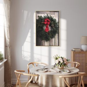 Tableau - Christmas Wreath (1 Part) Vertical