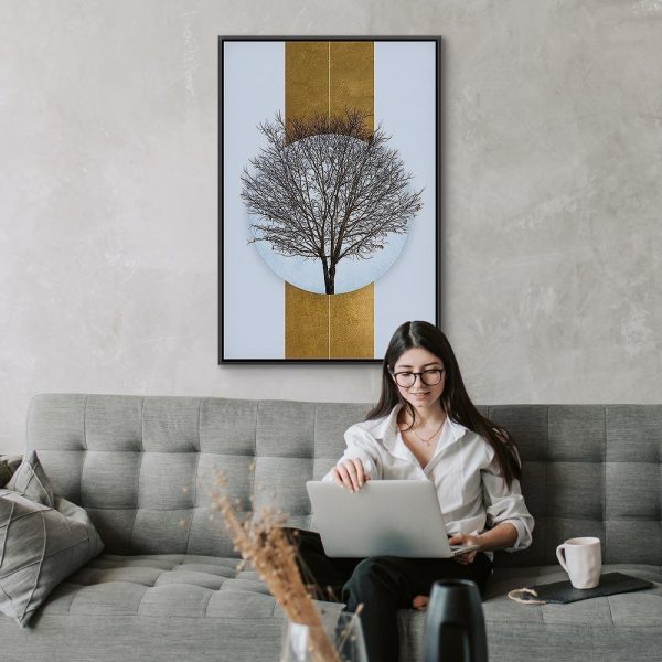 Tableau - Circle of Nature (1-part) - Tree Branches in Round Composition