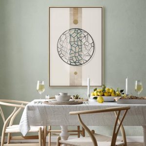 Tableau - Circle with Artistic Details (1-part) - Abstract Shape