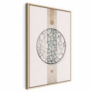 Tableau - Circle with Artistic Details (1-part) - Abstract Shape