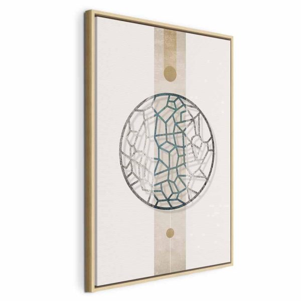 Tableau - Circle with Artistic Details (1-part) - Abstract Shape