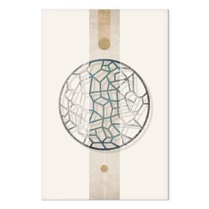 Tableau - Circle with Artistic Details (1-part) - Abstract Shape