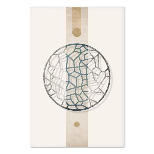 Tableau - Circle with Artistic Details (1-part) - Abstract Shape