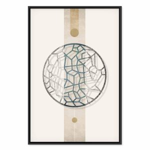 Tableau - Circle with Artistic Details (1-part) - Abstract Shape
