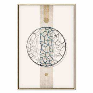 Tableau - Circle with Artistic Details (1-part) - Abstract Shape