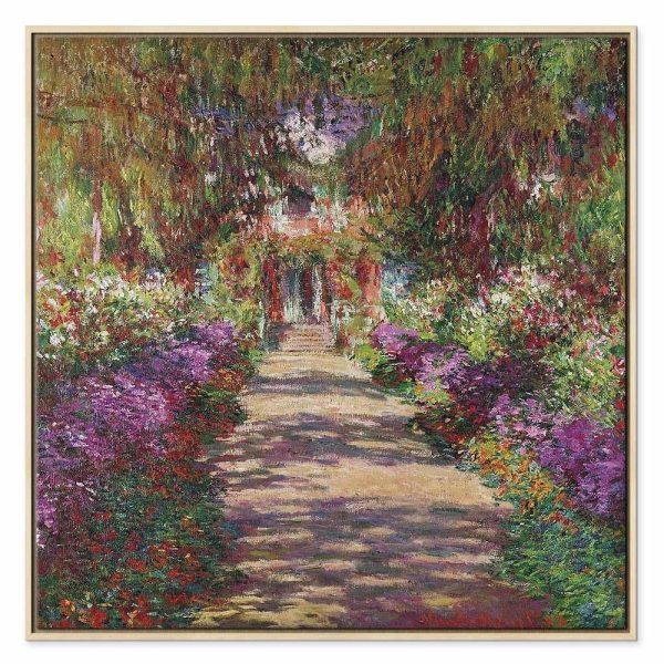 Tableau - Claude Monet – A Pathway in Monet's Garden