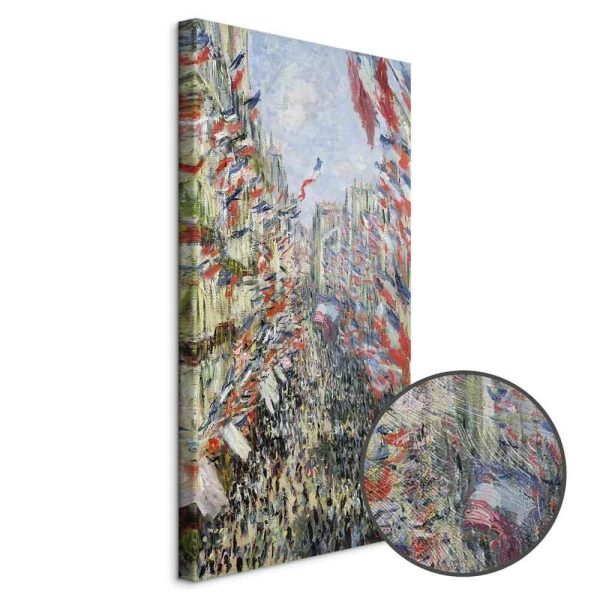 Tableau - Claude Monet – The Rue Montorgueil in Paris, Celebration of June 30, 1884