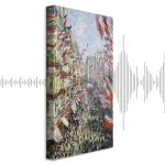 Tableau - Claude Monet – The Rue Montorgueil in Paris, Celebration of June 30, 1884