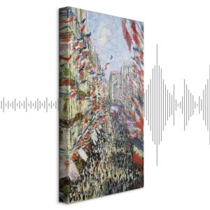 Tableau - Claude Monet – The Rue Montorgueil in Paris, Celebration of June 30, 1884