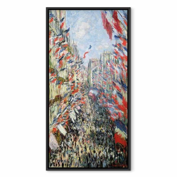 Tableau - Claude Monet – The Rue Montorgueil in Paris, Celebration of June 30, 1884