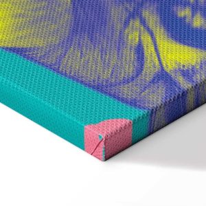 Tableau - Colorful Tiger - Intense Colors of a Tiger Surrounded by Tropical Plants