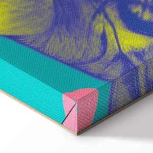 Tableau - Colorful Tiger - Intense Colors of a Tiger Surrounded by Tropical Plants