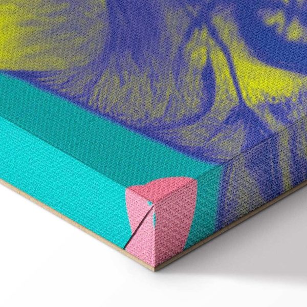 Tableau - Colorful Tiger - Intense Colors of a Tiger Surrounded by Tropical Plants